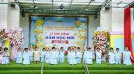 Lễ khai giảng năm học mới ở trường Mầm non chú ngựa Homie